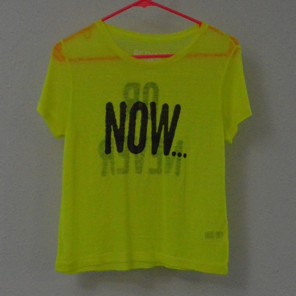 Bethany Mota Sheer Graphic Tee